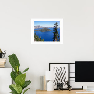 Landschaftlicher Kratersee Nationalpark Poster