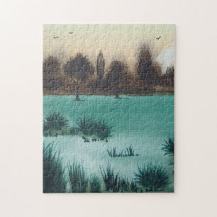 landschaftlicher Landschaftssonnenuntergang über