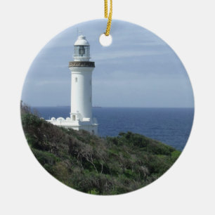 Landschaftlicher Leuchtturm Keramikornament