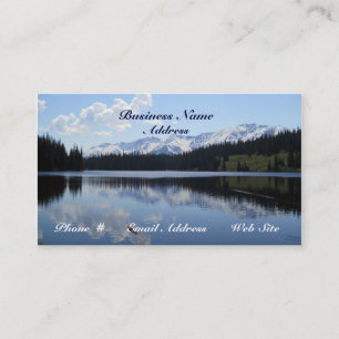 Landschaftlicher See Beauty Business Cards Visitenkarte