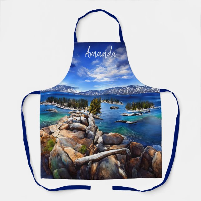 Landschaftlicher See Tahoe California Schürze (Vorderseite)