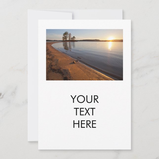 Landschaftlicher Sonnenuntergang Blick auf den Nor Dankeskarte (Vorderseite)