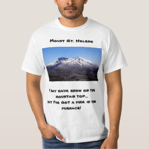 Landschaftlicher St. Helens-T - Shirt mit lustiger