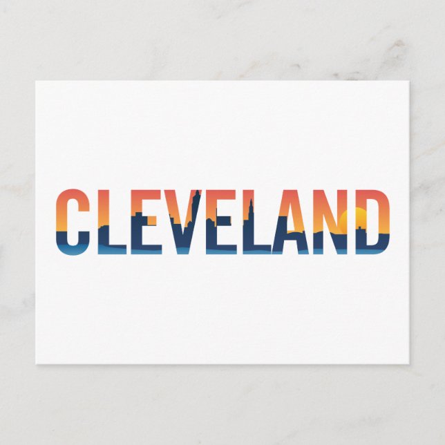 Landschaftlicher Stadtblick | Cleveland, Ohio Postkarte (Vorderseite)