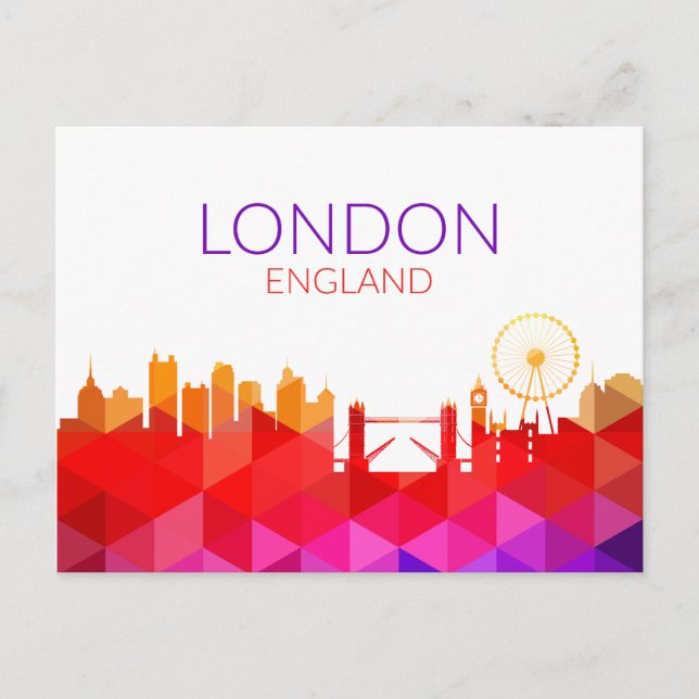 Landschaftlicher Stadtblick | London, England Postkarte (Vorderseite)