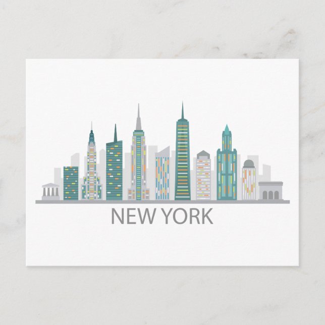 Landschaftlicher Stadtblick | New York City, New Y Postkarte (Vorderseite)