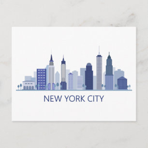 Landschaftlicher Stadtblick New York City, New Y Postkarte