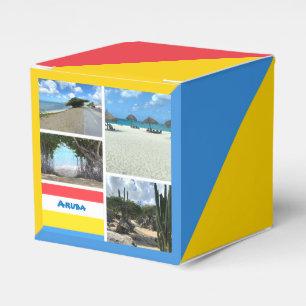 Landschaftlicher Strand und Wüste Aruba Geschenkschachtel