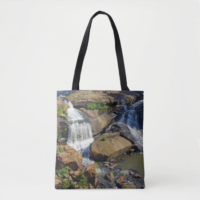 Landschaftlicher Wasserfall Tasche (Vorderseite)