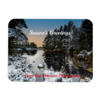 Landschaftlicher Winter schottischer Loch zu Weihn