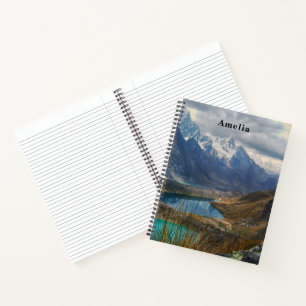Landschaftliches Alpengebirge Foto Notizbuch