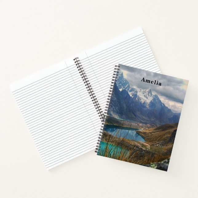 Landschaftliches Alpengebirge Foto Notizbuch (Innenseite)