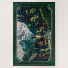 Landschaftliches Bergdorf Jigsaw Puzzle