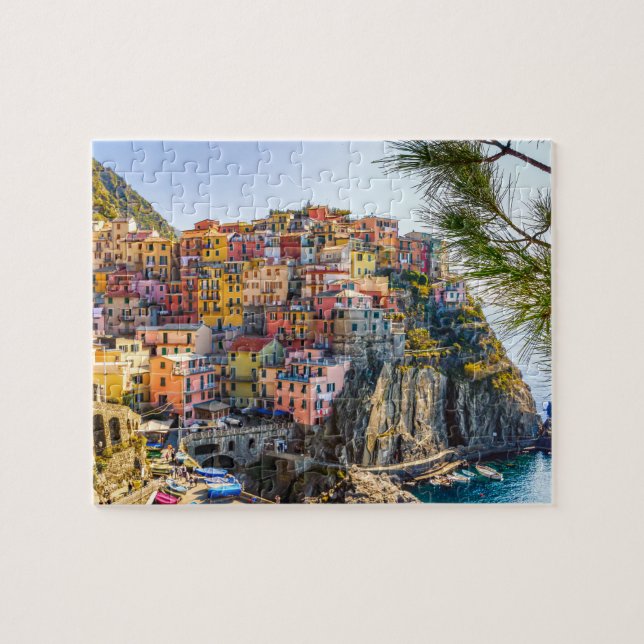 Landschaftliches Dorf, Cinque Terre, Ligurien, Ita (Horizontal)