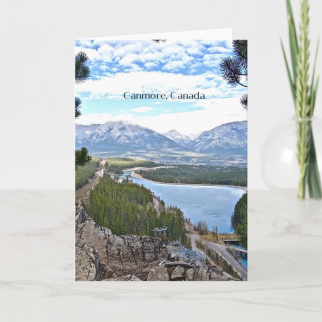 Landschaftliches Foto von Canmore, Kanada Karte (Vorderseite)