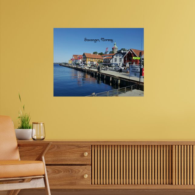Landschaftliches Foto von Stavanger, Norwegen Poster (Wohnzimmer 2)