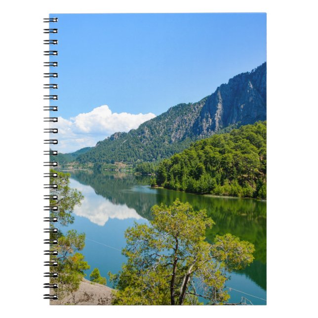 Landschaftliches Foto zur Reflexion über den See Notizblock (Vorderseite)