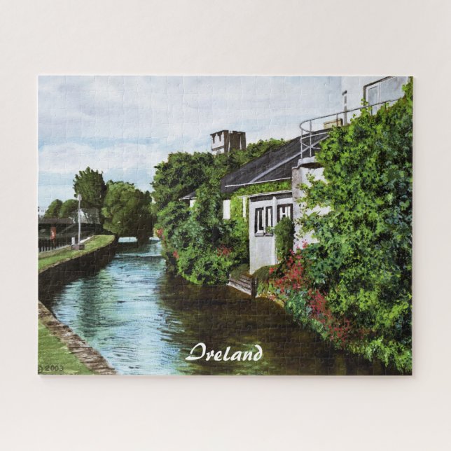 Landschaftliches Galway City Ireland Canal View Ji (Horizontal)