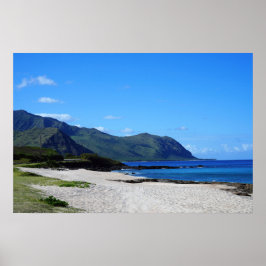 Landschaftliches hawaiianisches Küstenansicht-Post Poster