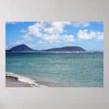 Landschaftliches hawaiianisches Küstenansicht-Post