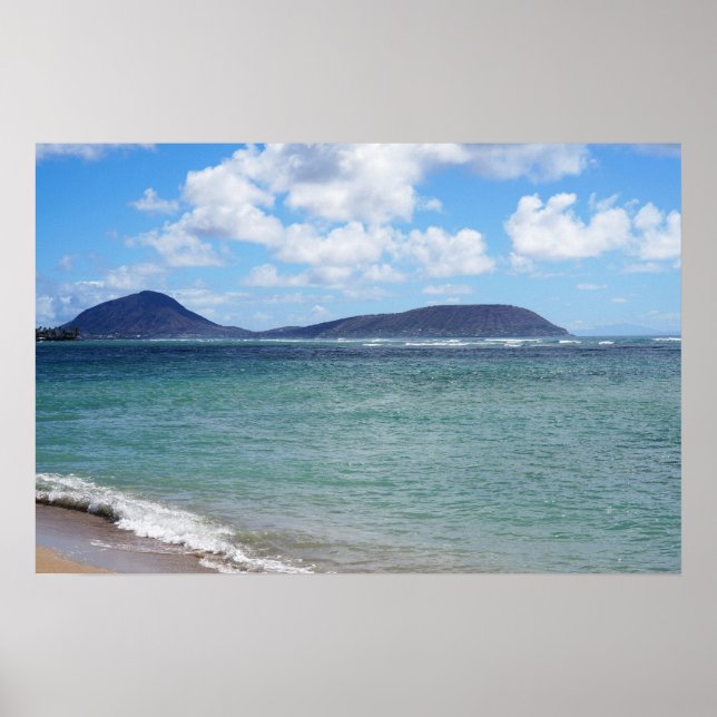 Landschaftliches hawaiianisches Küstenansicht-Post Poster (Vorne)