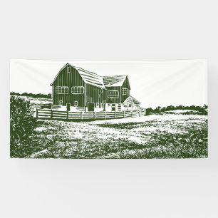 Landschaftliches Landschaftsbauernhaus im Landhaus Banner