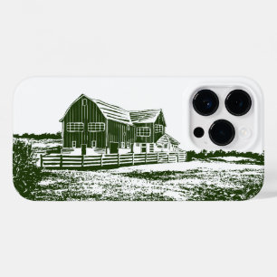 Landschaftliches Landschaftsbauernhaus im Landhaus Case-Mate iPhone 14 Pro Hülle