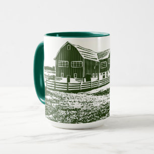 Landschaftliches Landschaftsbauernhaus im Landhaus Tasse