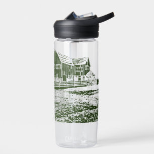 Landschaftliches Landschaftsbauernhaus im Landhaus Trinkflasche