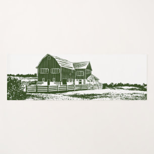 Landschaftliches Landschaftsbauernhaus im Landhaus Yogamatte