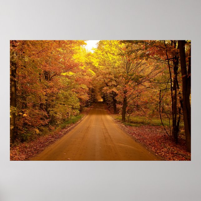 Landschaftliches Laufwerkposter Poster (Vorne)