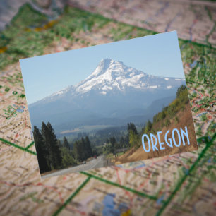 Landschaftliches Oregon und Hood Travel Foto Postkarte