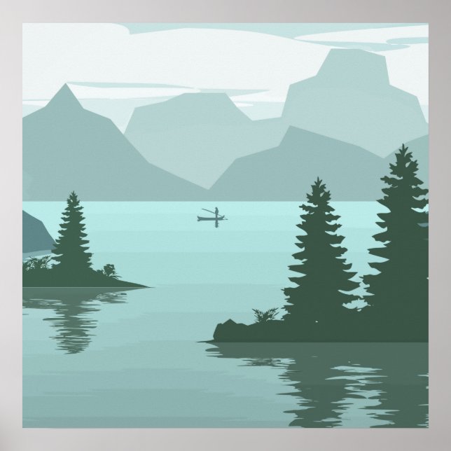 Landschaftliches Poster (Vorne)