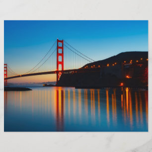 Landschaftliches Scrapbook Paper der San Francisco