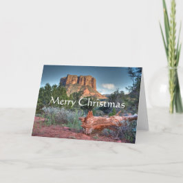 Landschaftliches Sedona, frohe Weihnachten