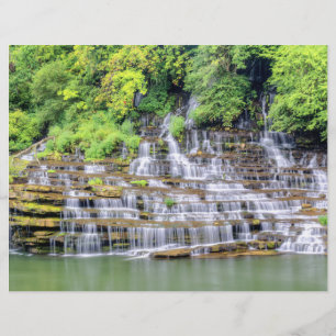 Landschaftliches Twin Falls Rock Island Scrapbook