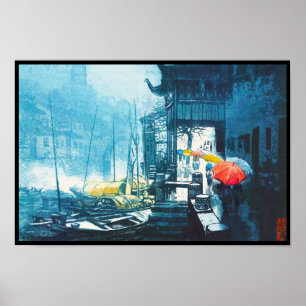 Landschafts-chinesische Malerei Chou Xing Hua Poster