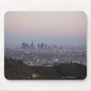 Landschaftsansicht der Wolkenkratzer, Los Angeles Mousepad