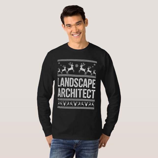 Landschaftsarchitekt-hässliche T-Shirt (Vorne ganz)
