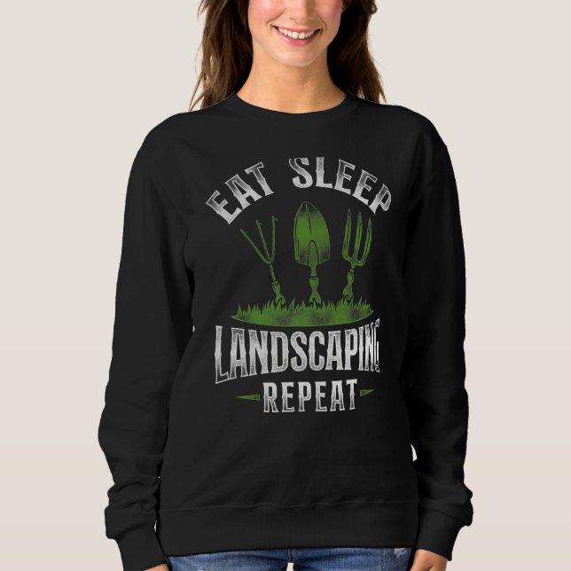 Landschaftsarchitekt Retro V Sweatshirt (Vorderseite)