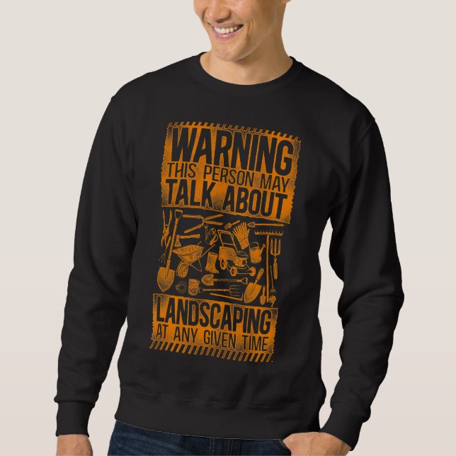 Landschaftsarchitekt Vintag Sweatshirt (Vorderseite)