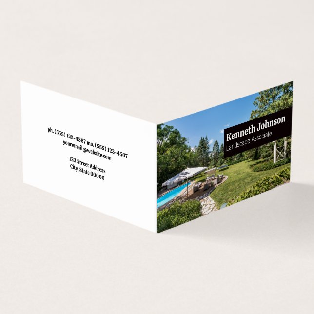 Landschaftsarchitektur | Garten-Garten Visitenkarten (Vorderseite)
