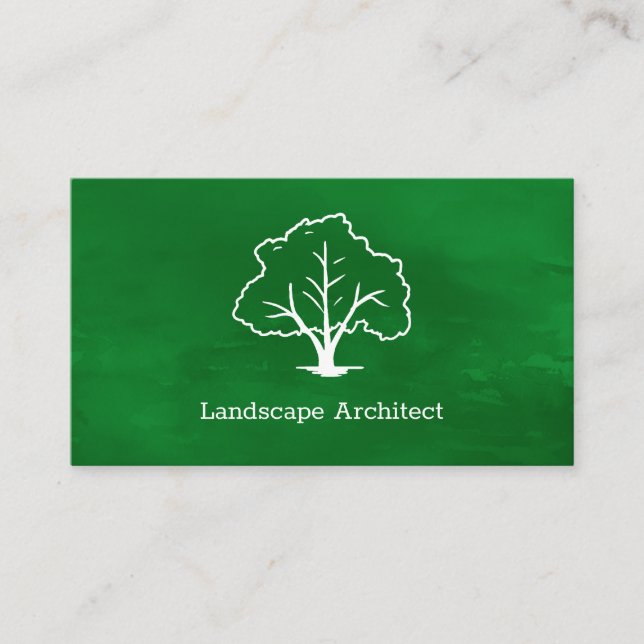 Landschaftsarchitektur-Visitenkarte Visitenkarte (Vorderseite)