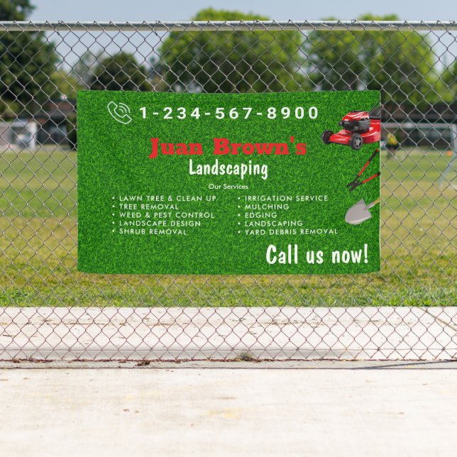 Landschaftsbau | Rasenpflege & Gartengestaltung Banner (Insitu)