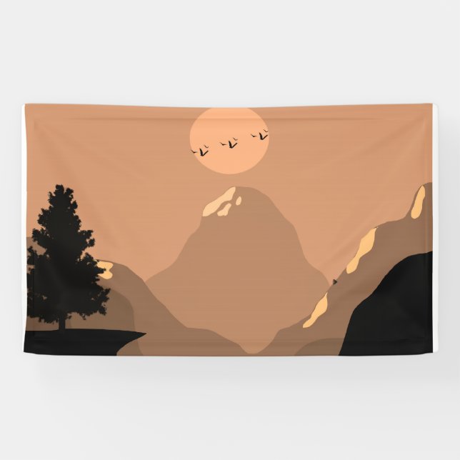 Landschaftsberg Natur Banner (Horizontal)
