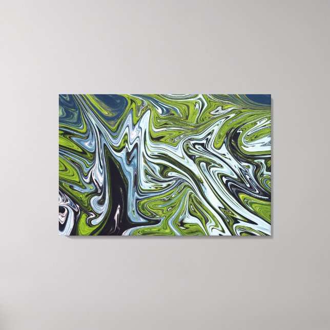 Landschaftsbild Abstrakte Malerei | Beste Kunst Leinwanddruck (Vorderseite)