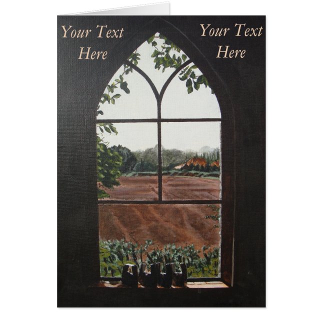 Landschaftsbild aus Kirchenfenster (Vorne)