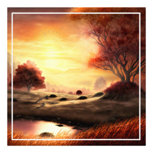 Landschaftsbild der Herbstsaison - 68753 Fotodruck