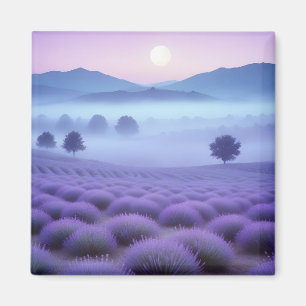 Landschaftsbild Lavender Nature Hintergrund Magnet