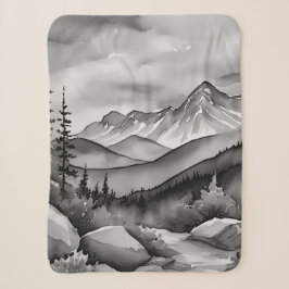 Landschaftsbild Schwarz-Weiß Sherpadecke